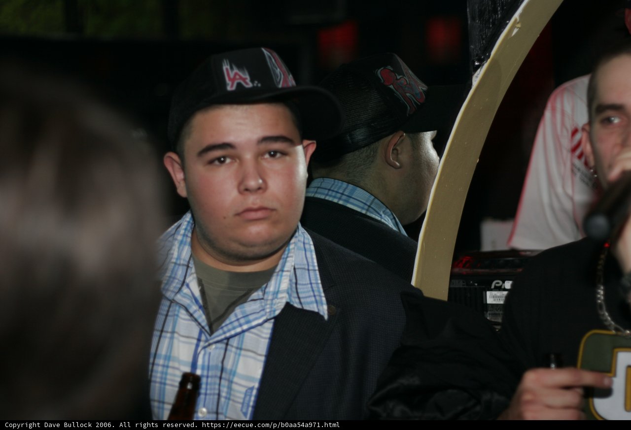 Man in Black Cap at the Pub