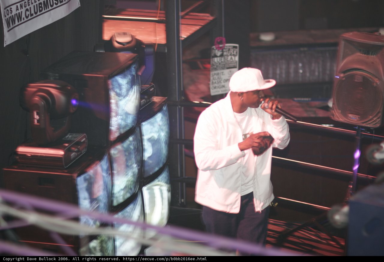 The Man in the White Hat on Stage