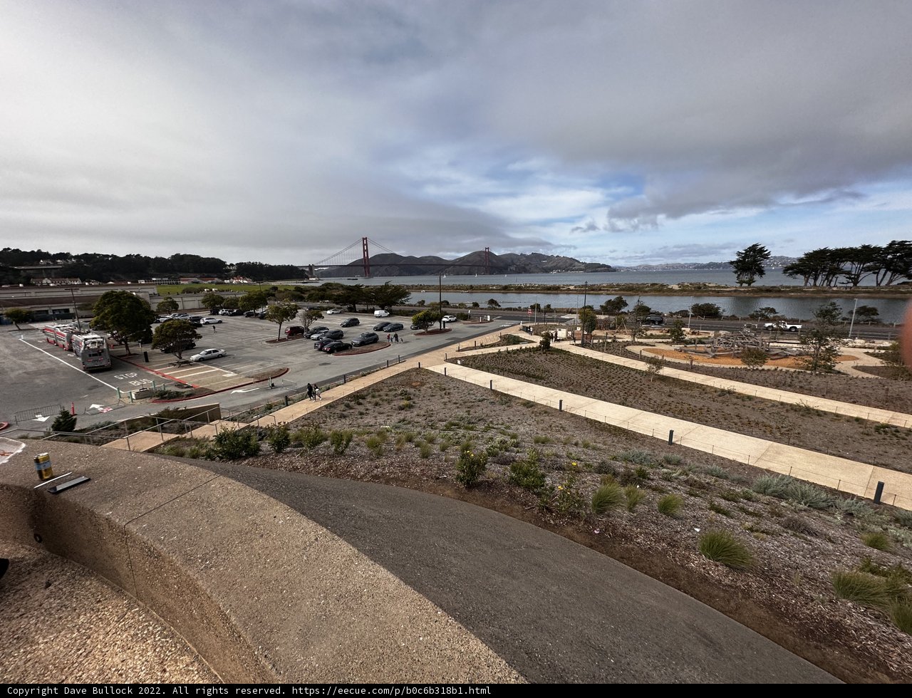 Majestic View of Golden Gate Bridge from Hilltop