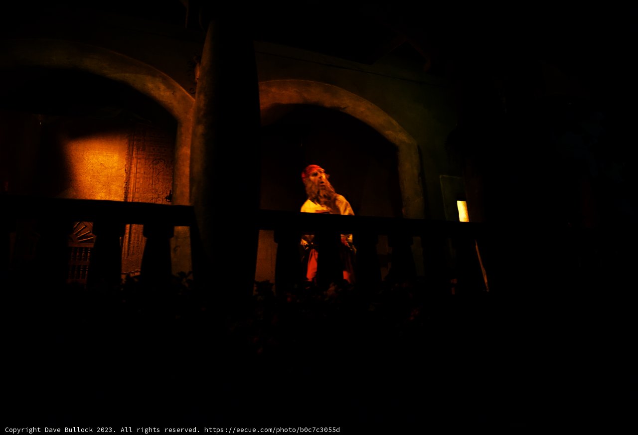 Enigmatic Night on the Balcony