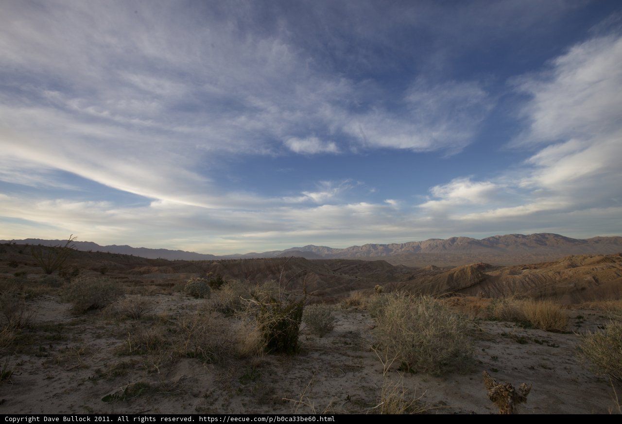 Awe-inspiring View of Anza Borrego’s Desert and Mountains