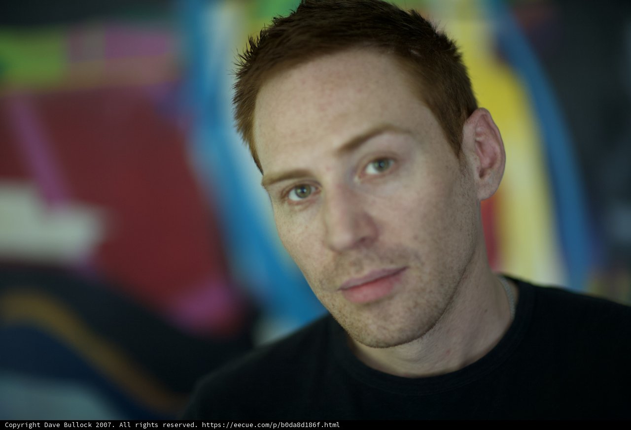 Portrait of a Happy Man in Black