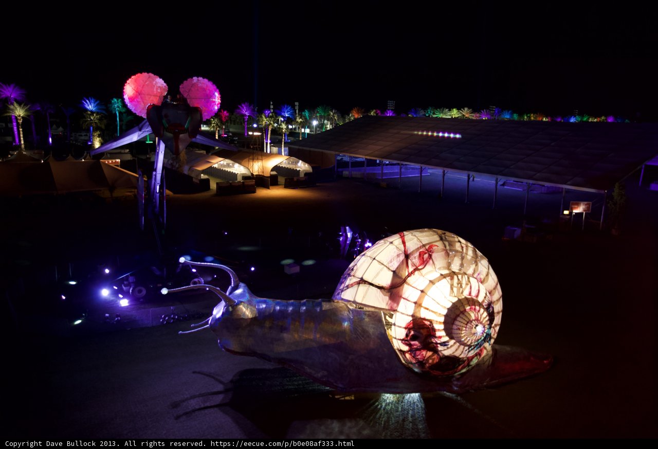 Illuminated Sphere and Slow Snail