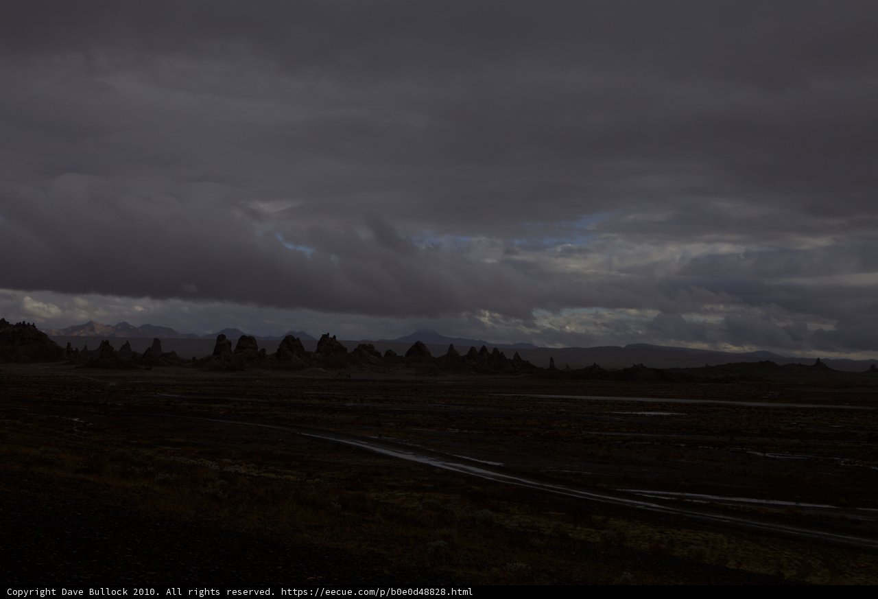 Majestic View of a Dark Sky over a Desert Landscape