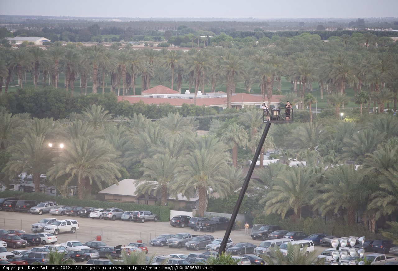 Crane in the Parking Lot