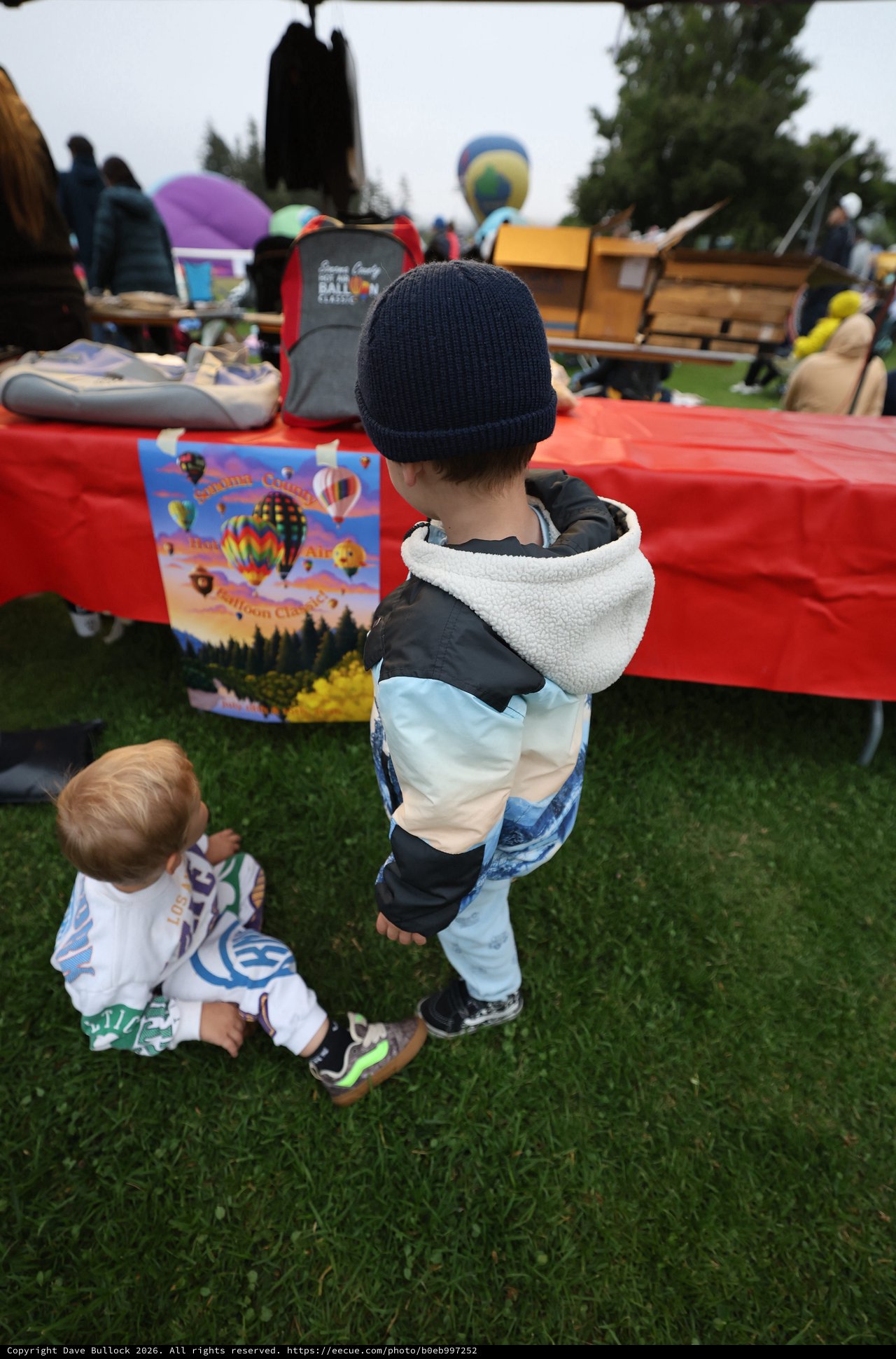 Young Children Explore Sonoma County Balloon Classic Festival