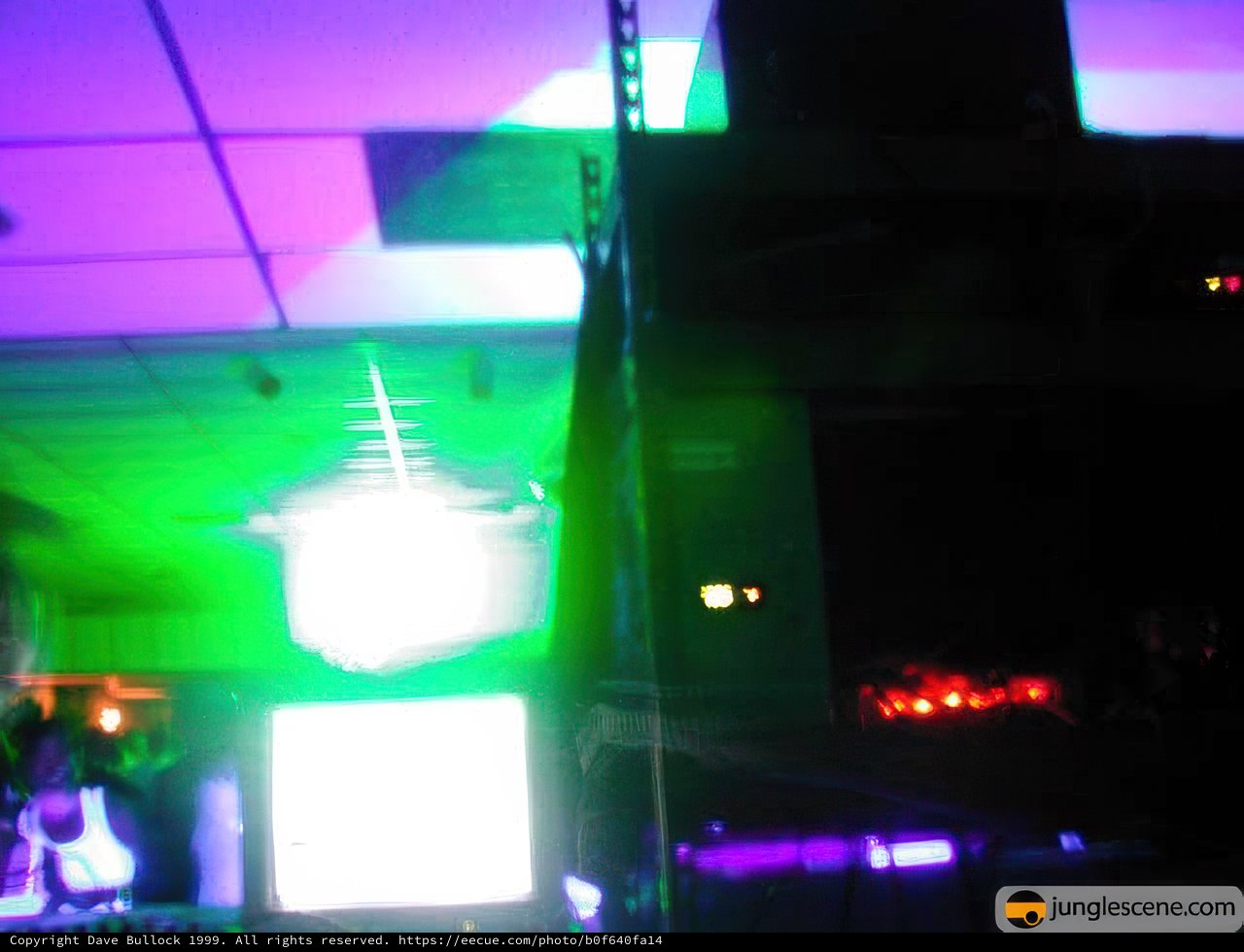 Green and Purple Club Lighting