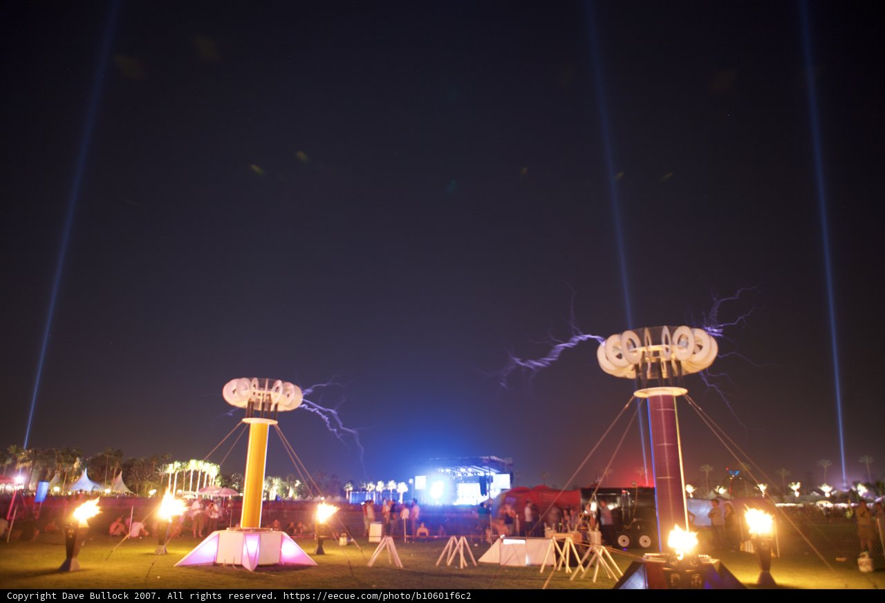 Lights and Fire at Coachella