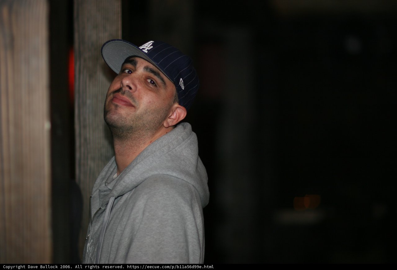 Eric S dons his baseball cap