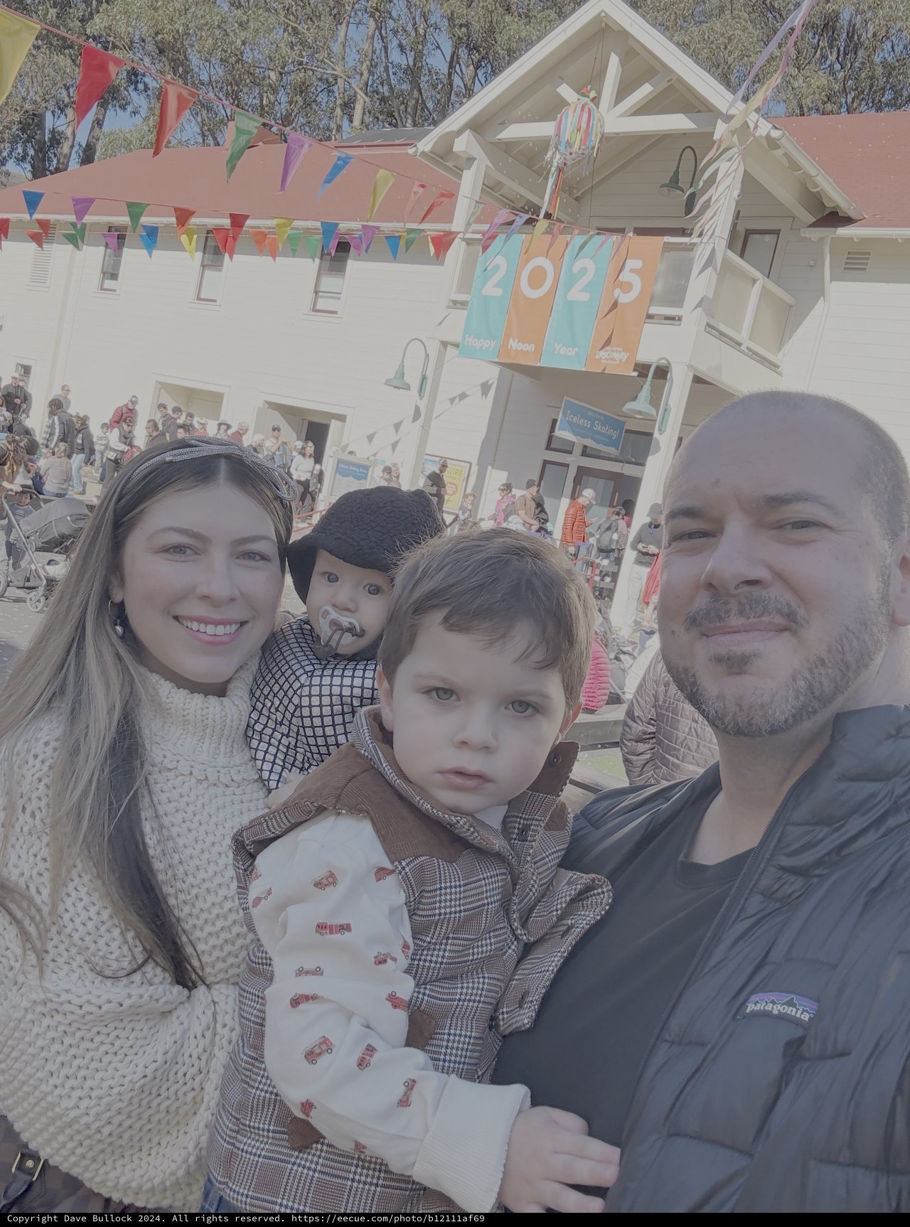 Family Celebrates New Year at Festival