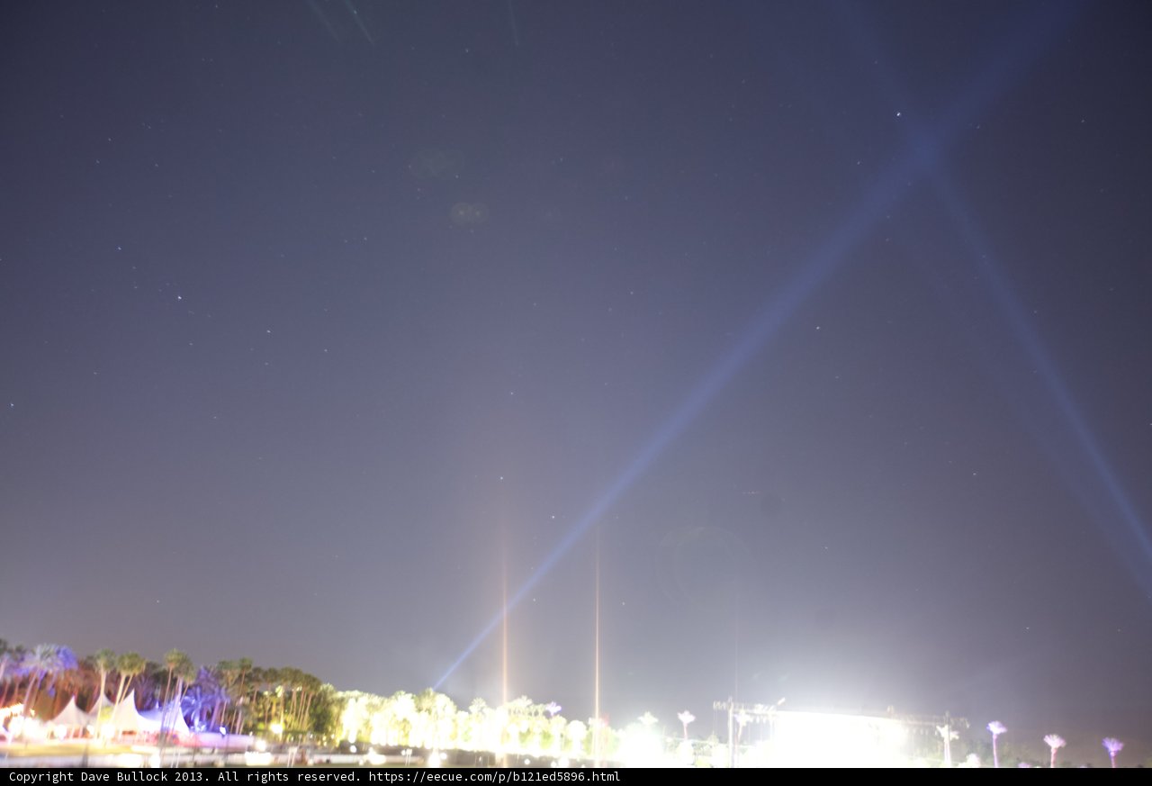 Dazzling Light Show at Coachella