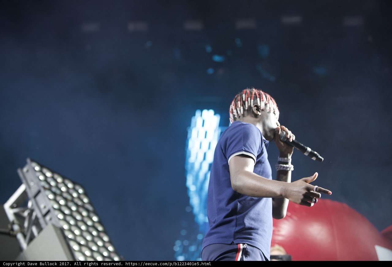 The Mic is His Magic: A Man Entertains the Crowd at Coachella