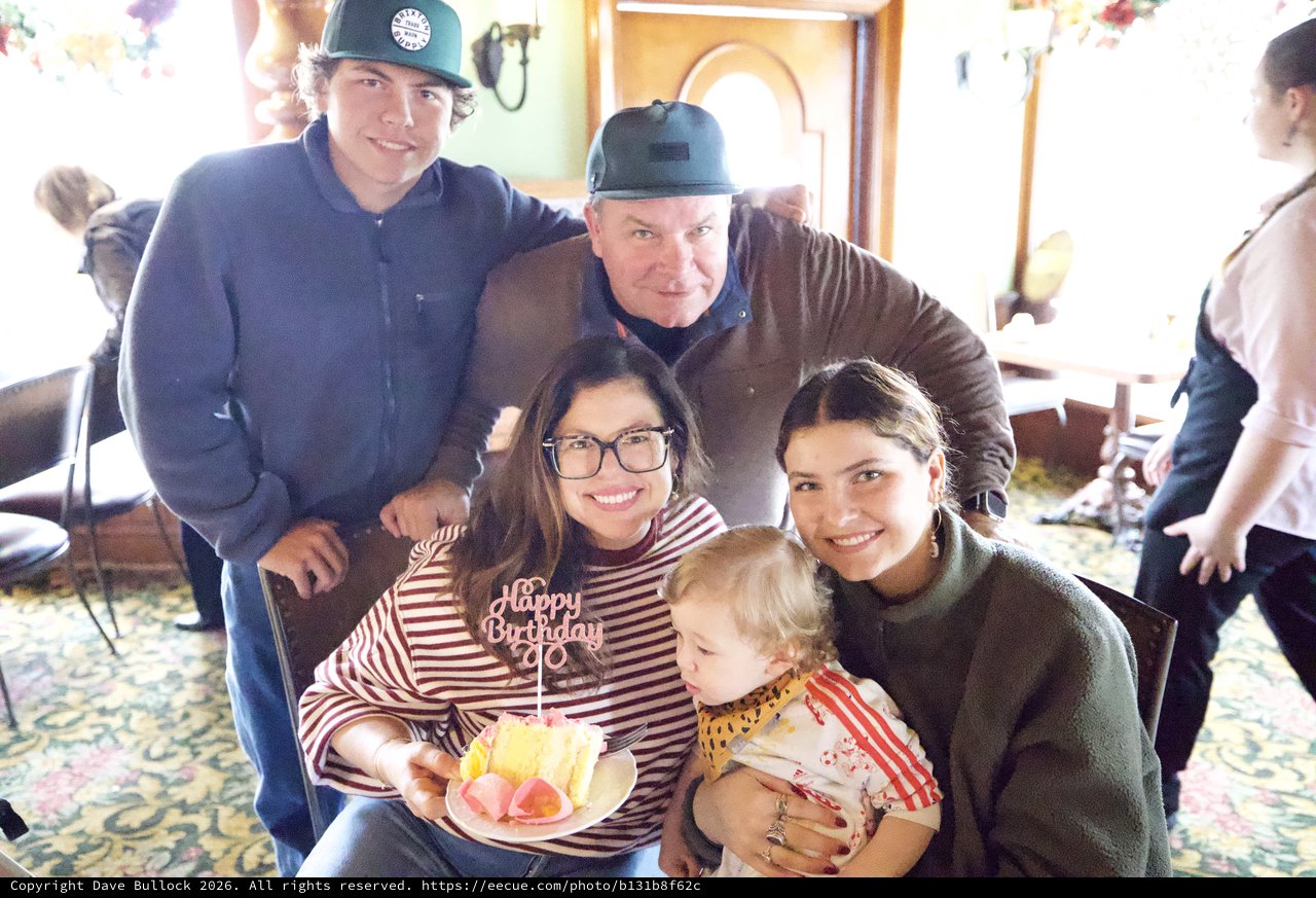 Multigenerational Family Birthday Celebration at Restaurant
