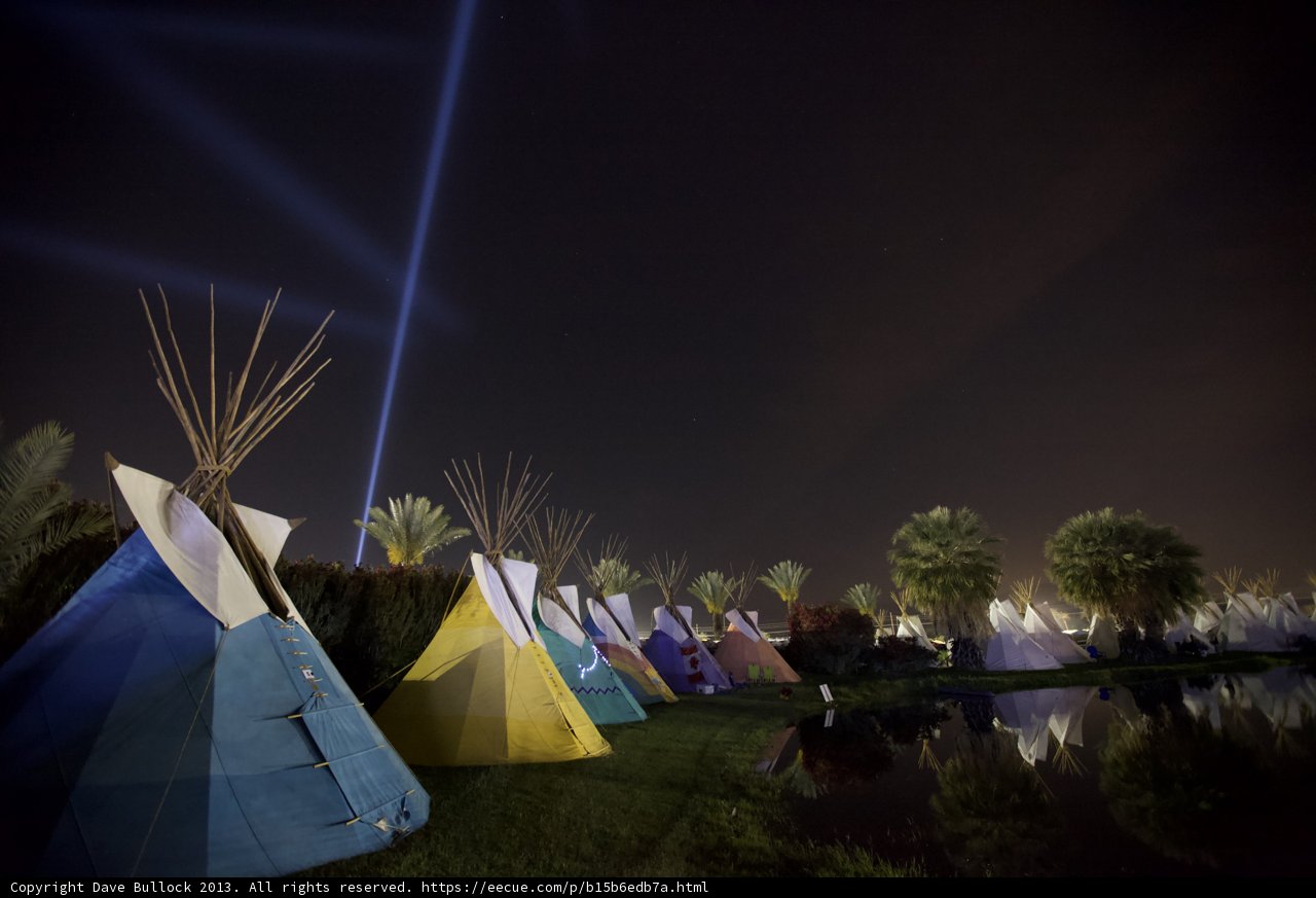 Nighttime Teepees in California
