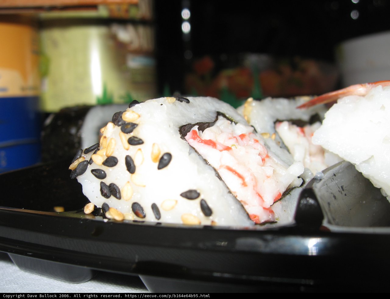Crab Rolls Up Close
