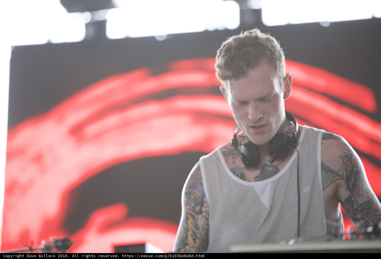 Tattooed Deejay Jamming at Coachella