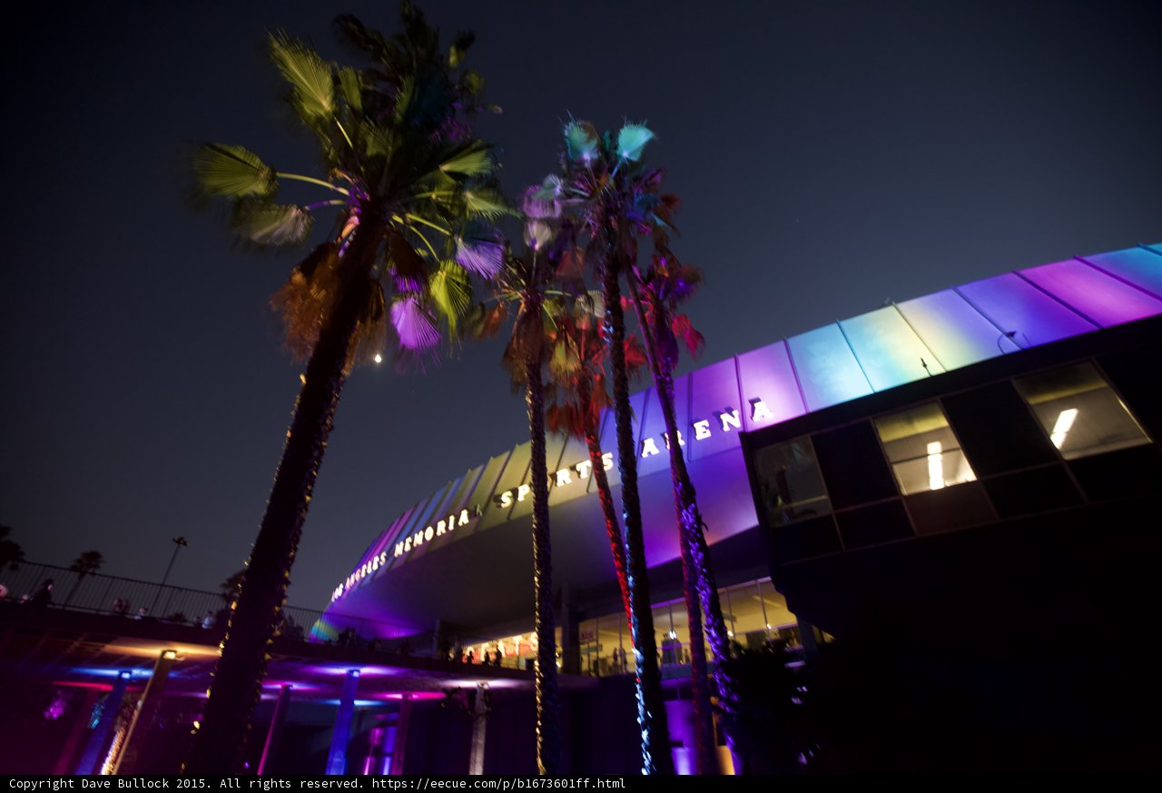 Sports Arena with Moon