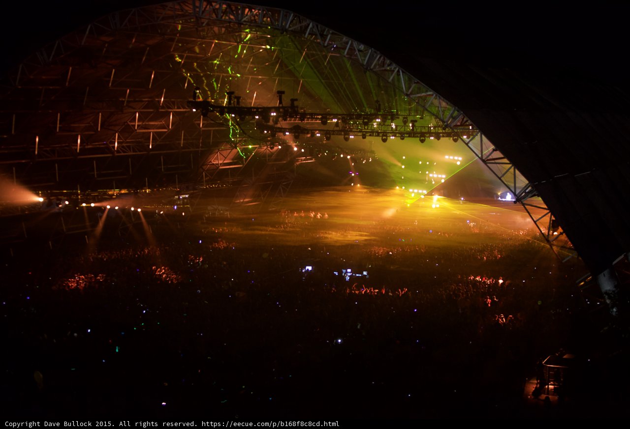 Lights and People Come Alive at Coachella Concert