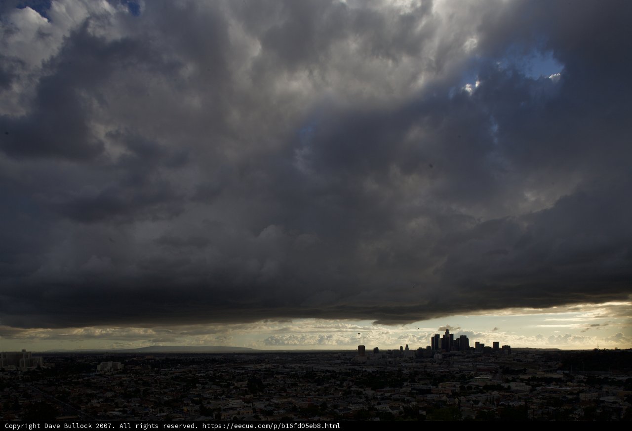 Los Angeles under Stormy Skies