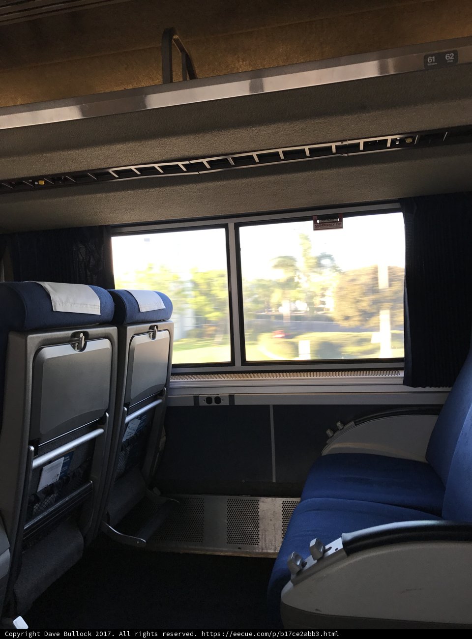 Comfortable Seating on a Train Ride