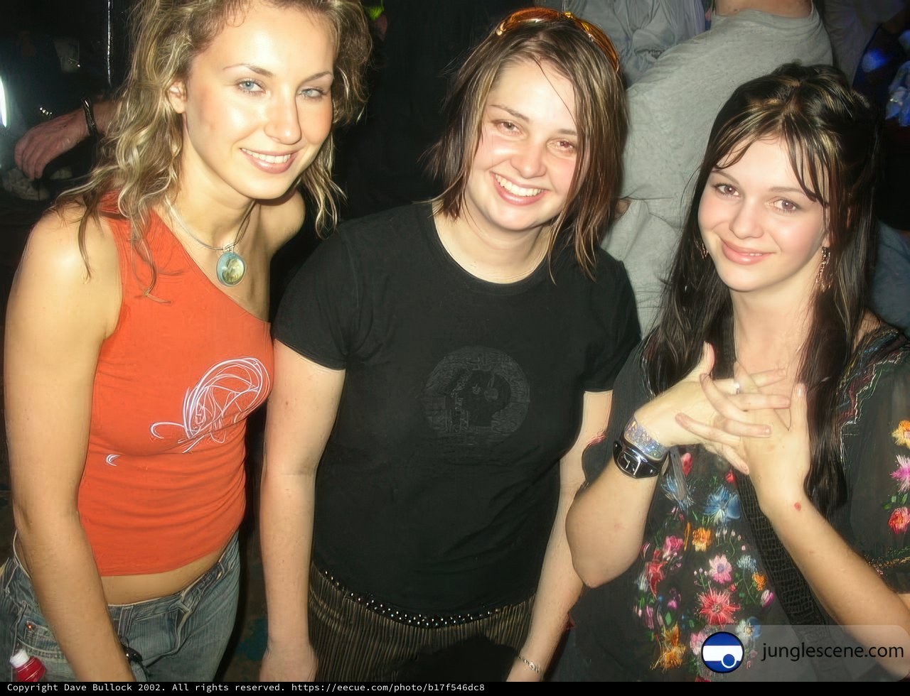 Three Women Enjoying a Night Out