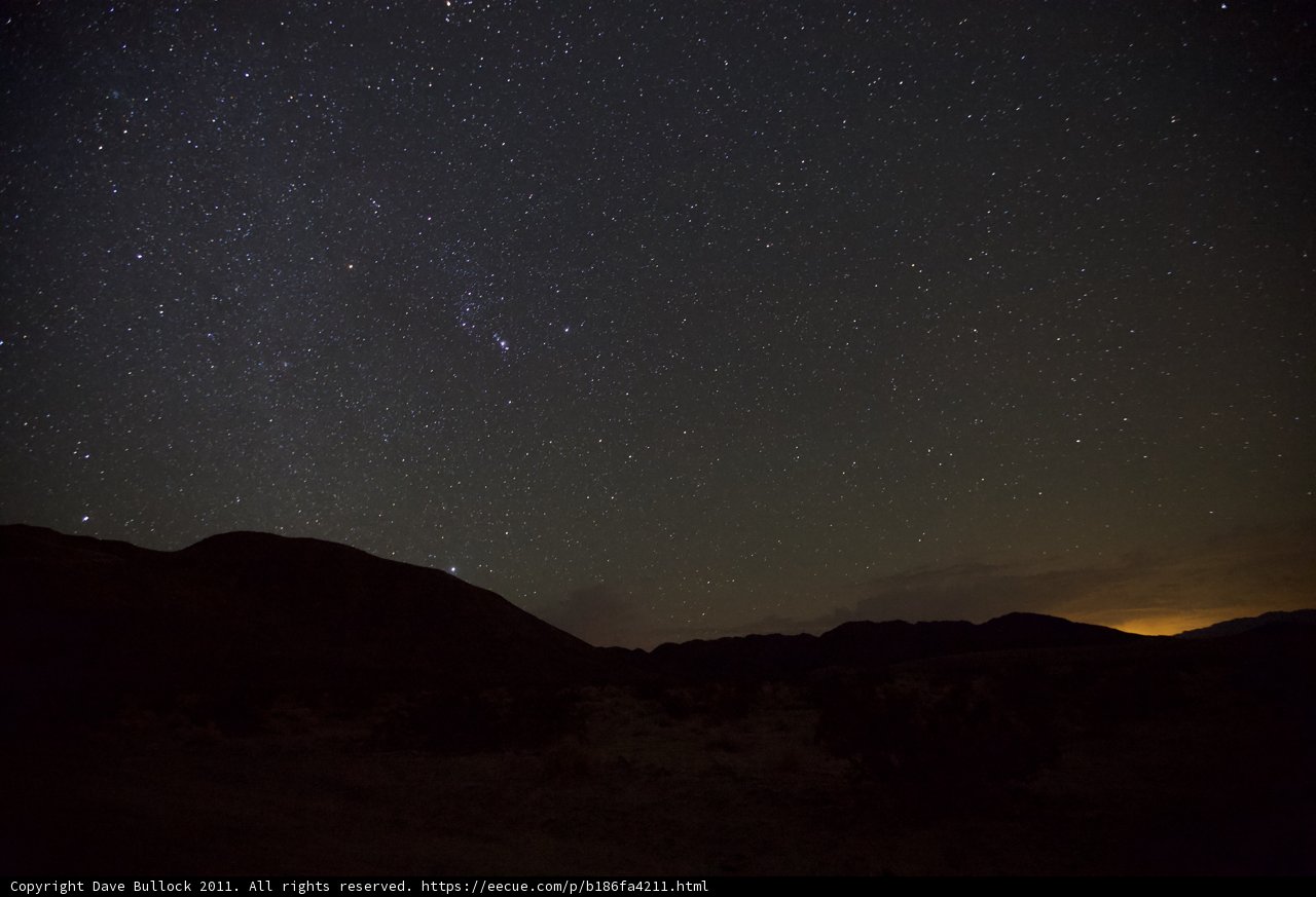 Awe-inspiring starry night in the desert