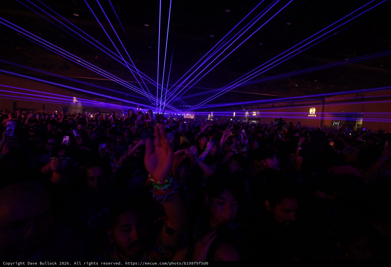 Electric Blue Lasers Ignite Wobbleland 2026 Crowd