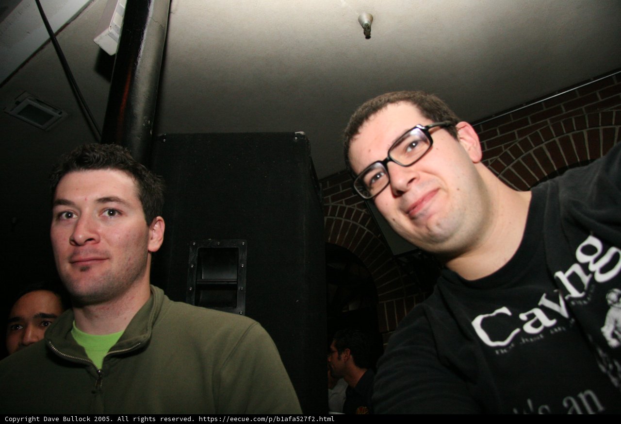 Two Friends Capturing a Night Out