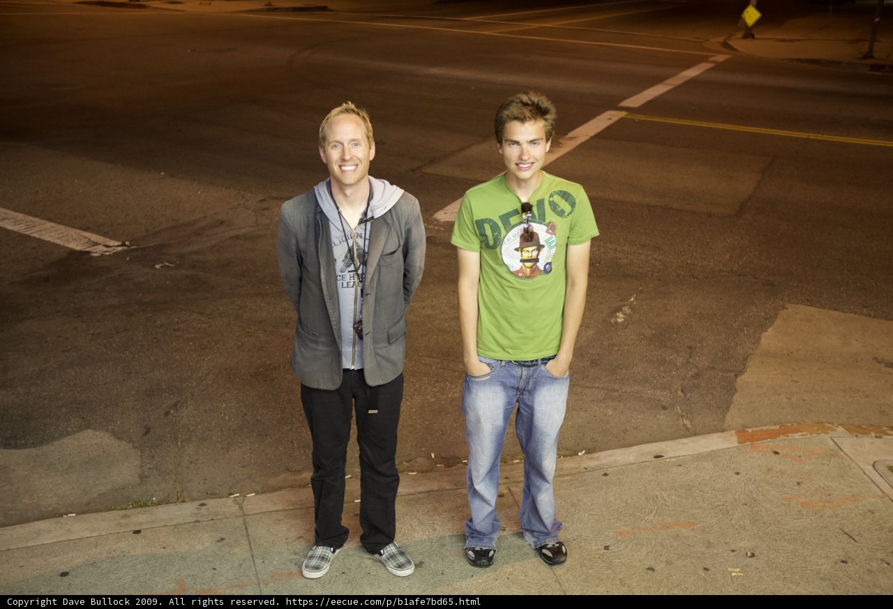 Nighttime Street Encounter