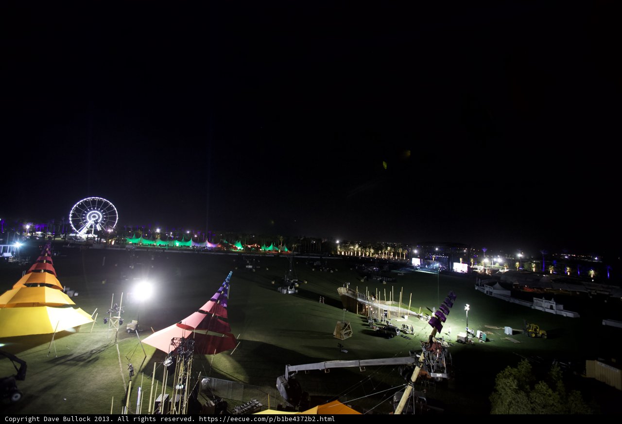 Lights and Tents: A Night View of the Carnival