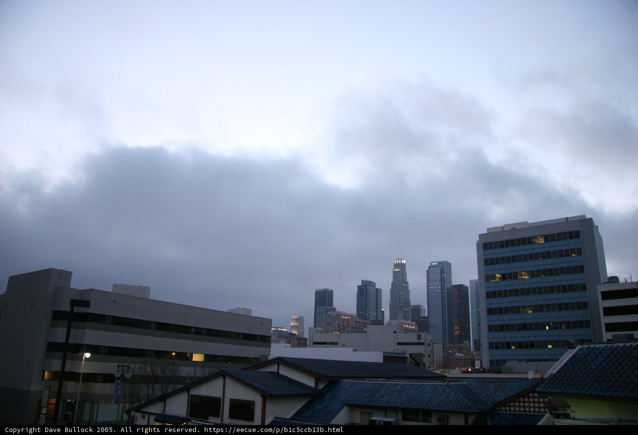 Urban Skyscrapers Under a Cloudy Sky