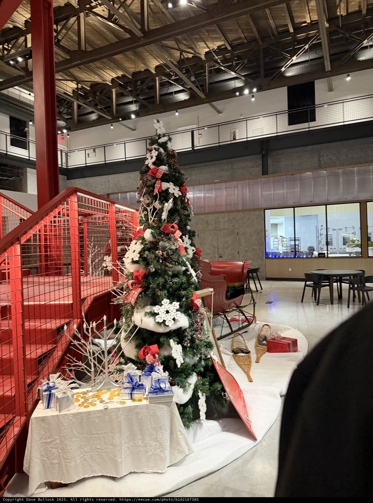 Modern Office Holiday Christmas Tree Display