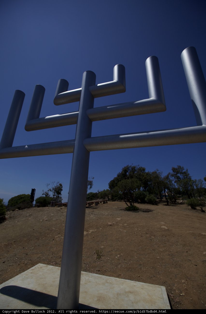 Majestic Menorah atop the Hill
