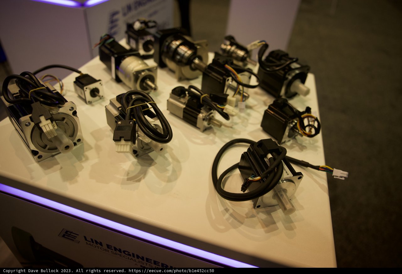 Intricate Display of Motors at Robobusiness Conference