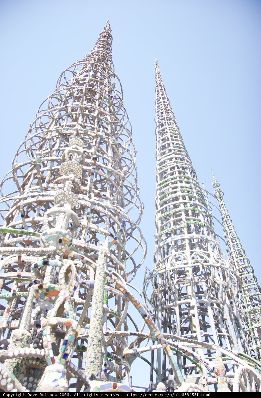 Towering Spire in the Amusement Park