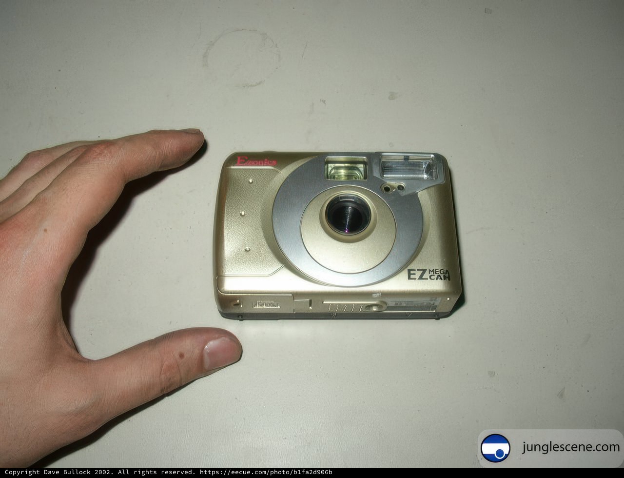 Vintage Digital Camera on the Table