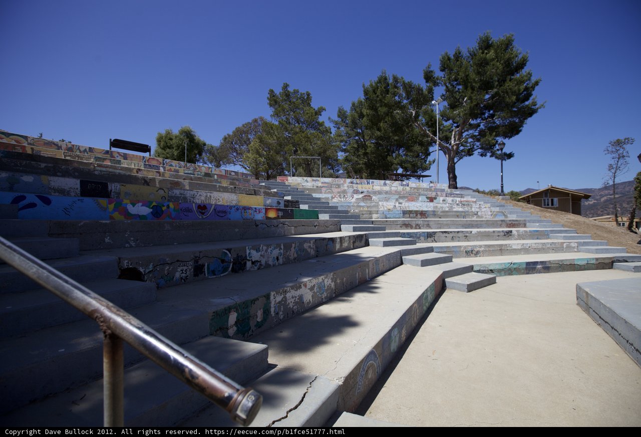 Skater Flying Down Staircase Handrail