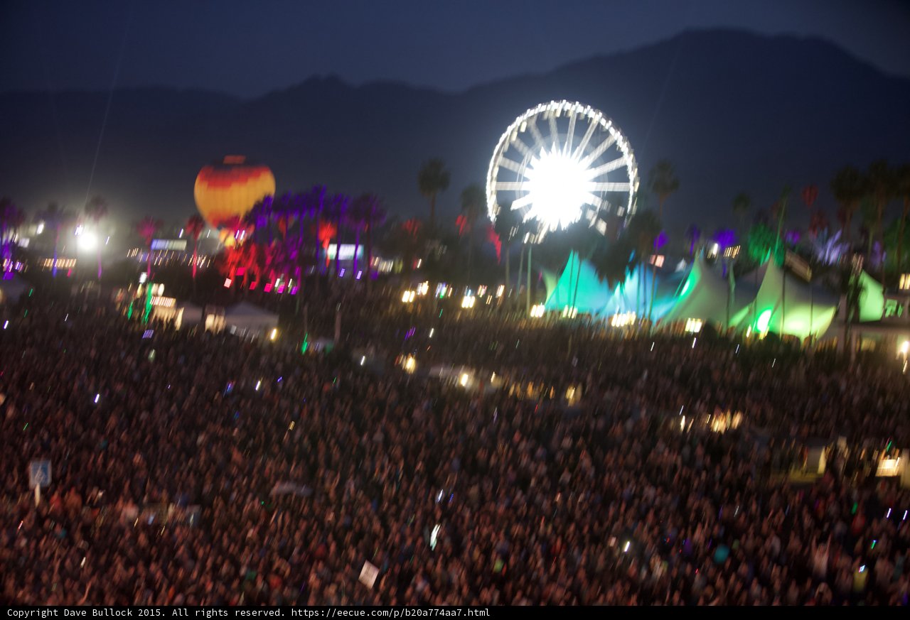 Concert Crowd at Night