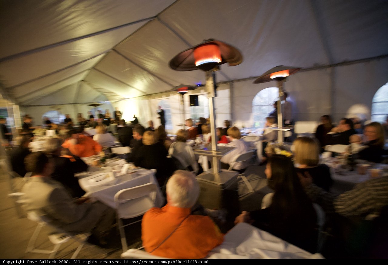 Wedding Reception in an Indoor Tent Restaurant