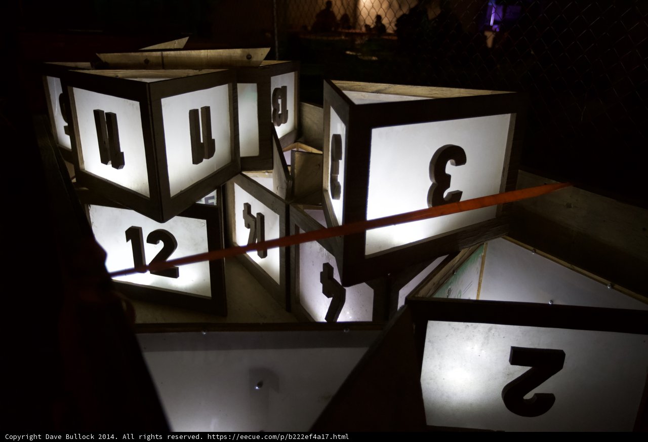 Illuminated Number Cubes