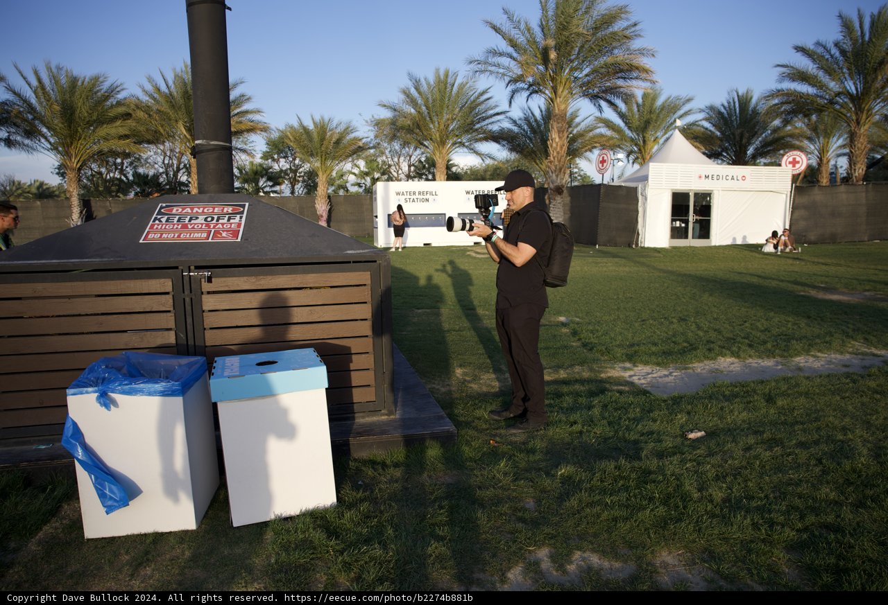 Action Shot: Photographer at Work at Coachella 2024