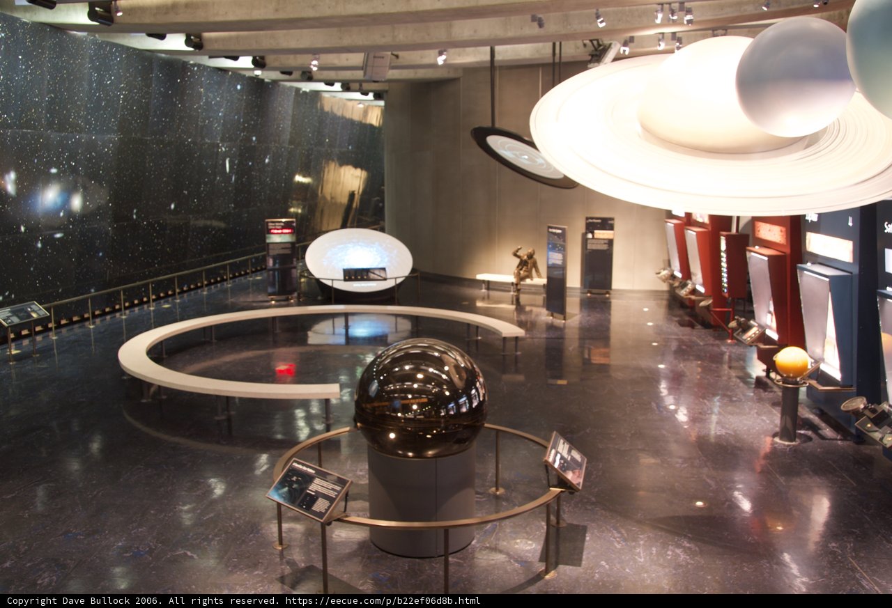 Planetary Display in Museum Foyer