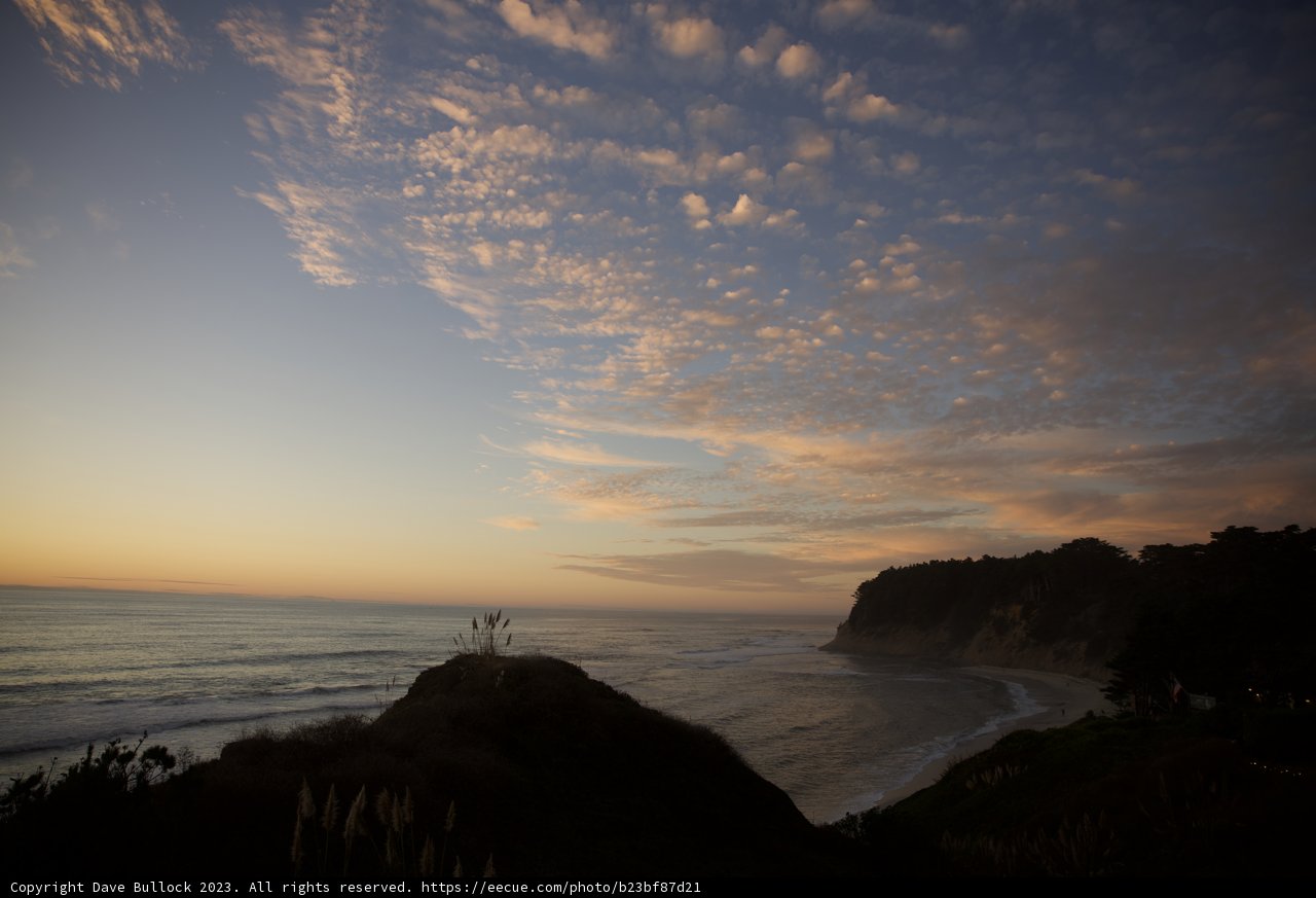 Serene Sunset over the Halfmoon Bay