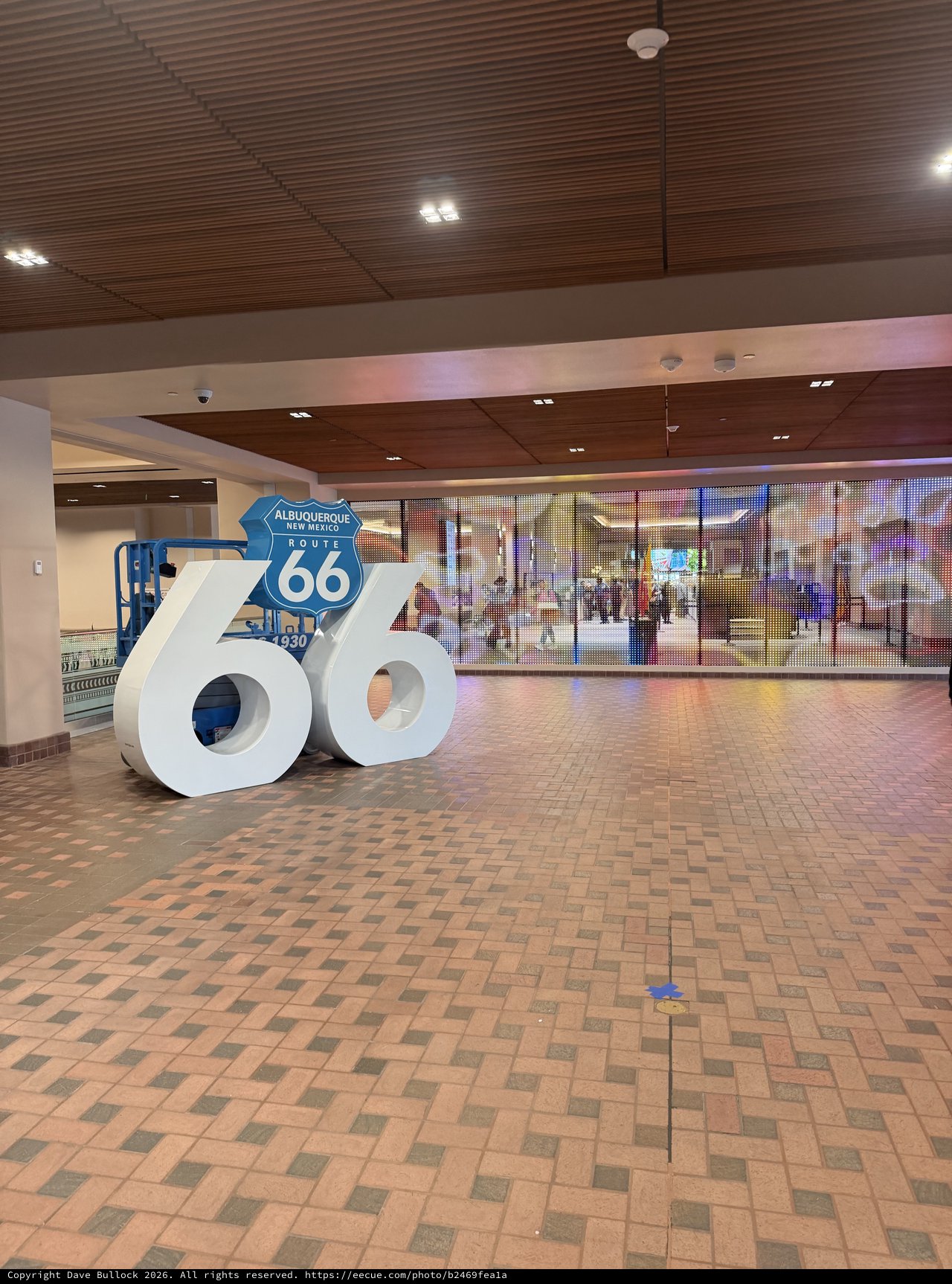 Route 66 Exhibit at Albuquerque Airport Interior