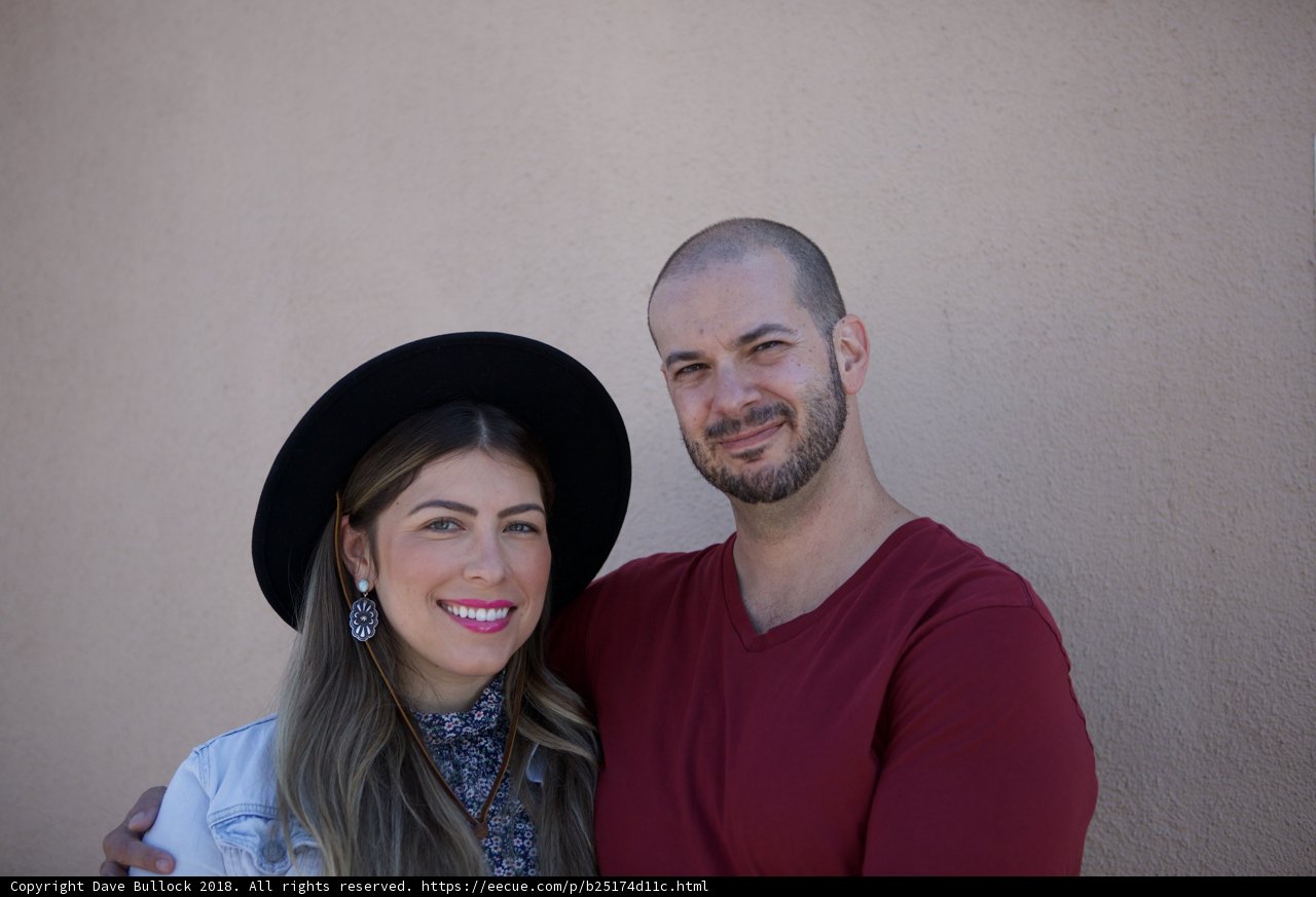 Smiling Couple Poses for 2018 Portrait