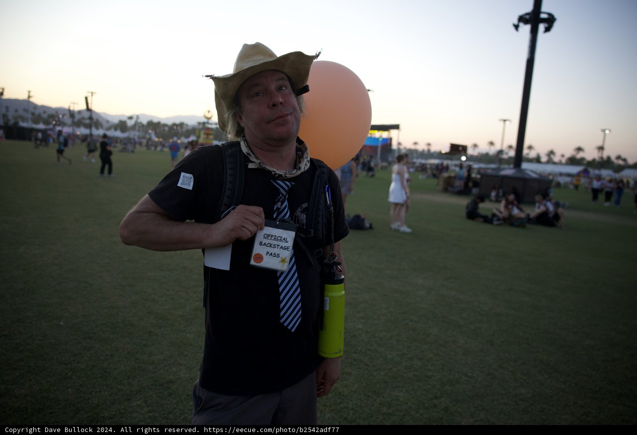 Backstage Flair at Coachella 2024: An Evening Portrait