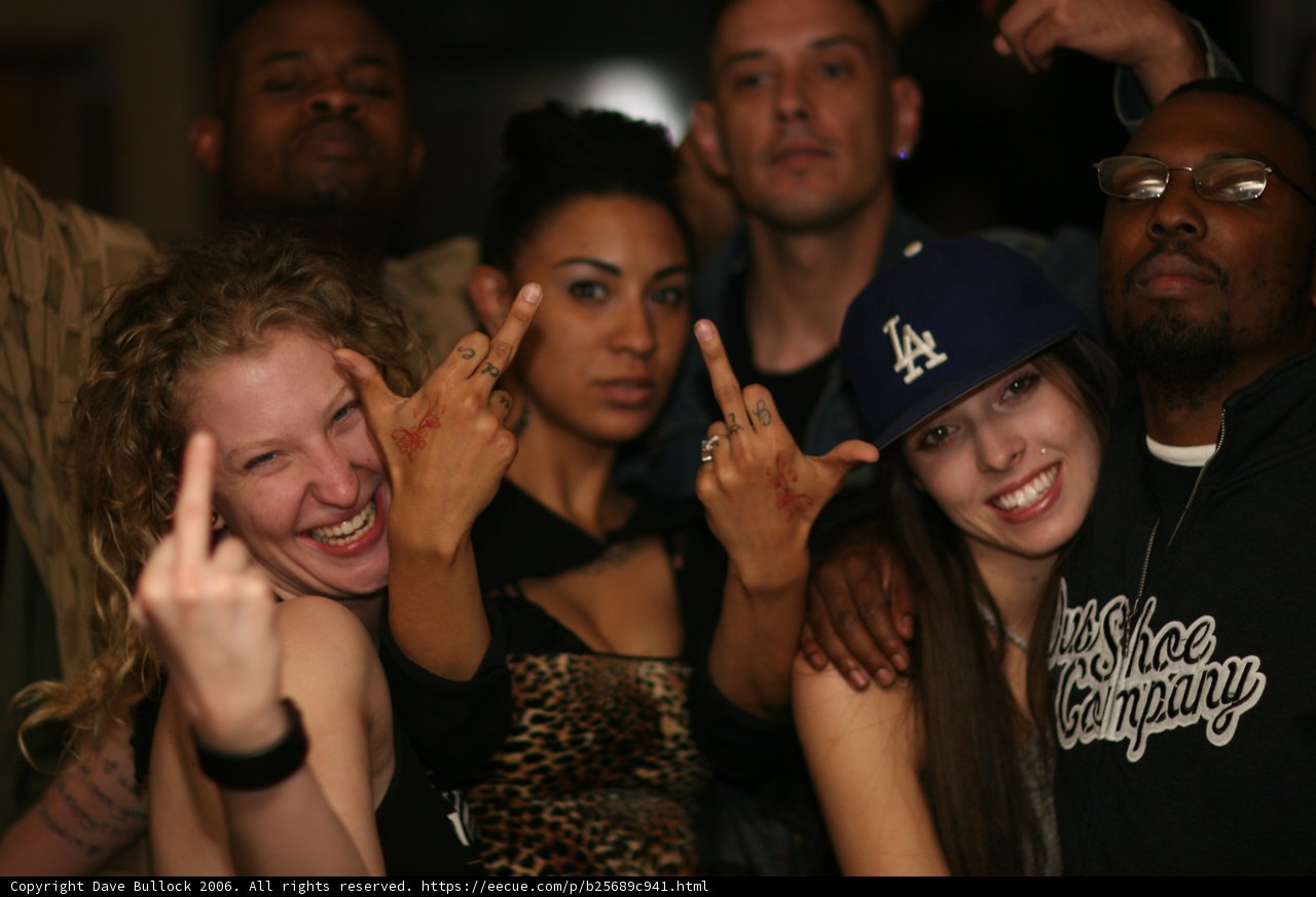 Group Photo at Nightclub