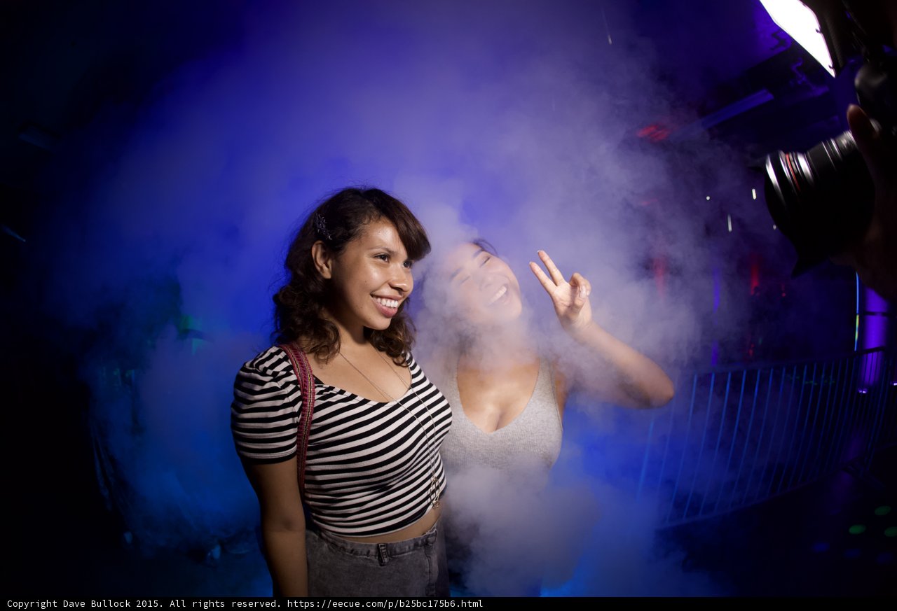Friends Posing in Vapor