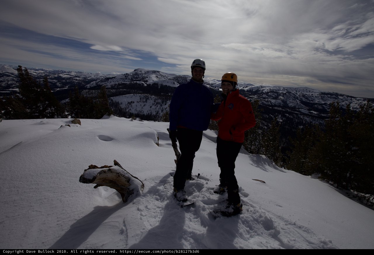 Summit Smiles: Winter Mountaineers Above Tahoe's Snowy Peaks