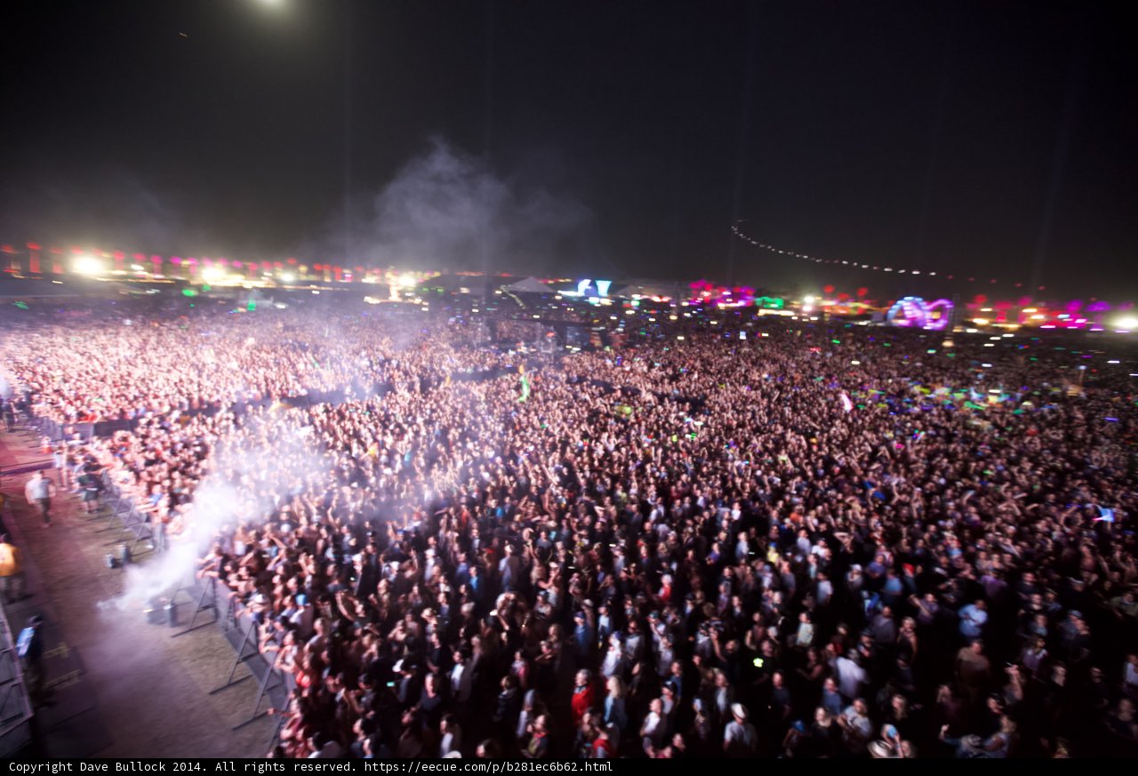 Starlit Crowd at Coachella Music Festival